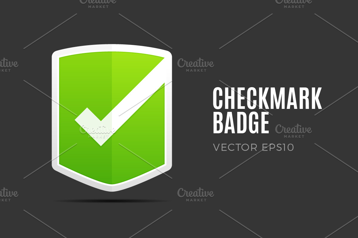 Checkmark Badge in Illustrations - product preview 8
