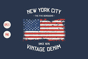 NYC vector grunge design