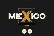 Mexico vector textured design
