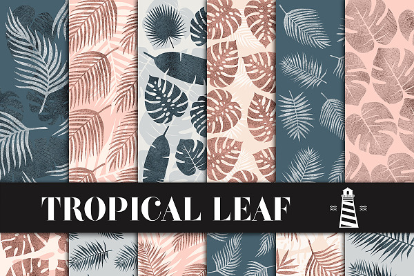 Tropical Leaf Digital Paper