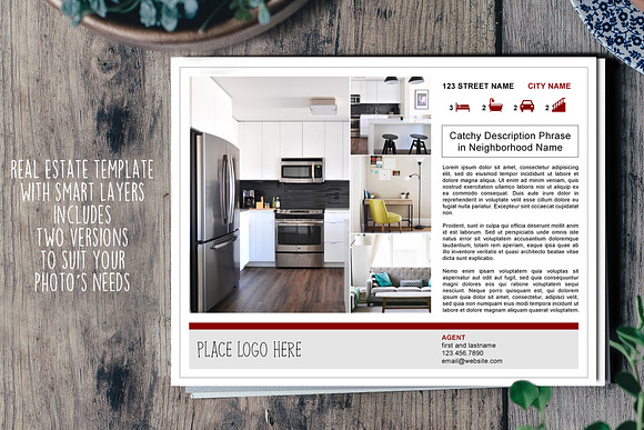 Real Estate Flyers with smart layers in Flyer Templates - product preview 2