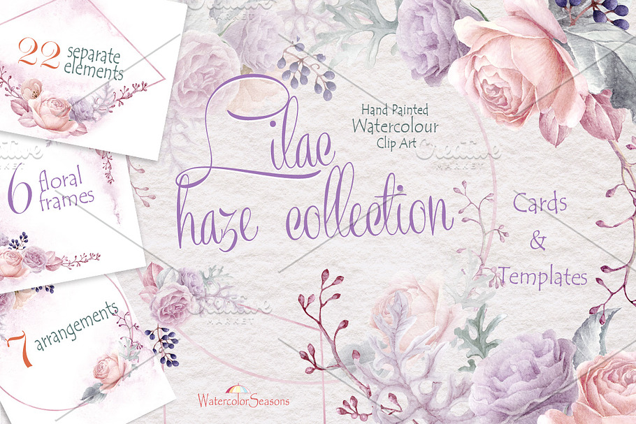 Lilac haze Collection in Illustrations - product preview 8