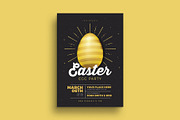 Easter Gold Party Flyer