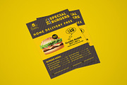 Food menu sales flyer 
