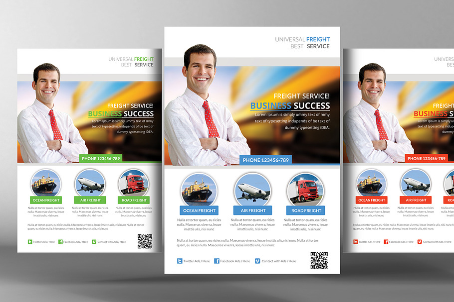 Freight Flyer Template in Flyer Templates - product preview 8