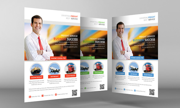 Freight Flyer Template in Flyer Templates - product preview 1
