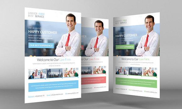 Lawyer Firm Flyer in Flyer Templates - product preview 1