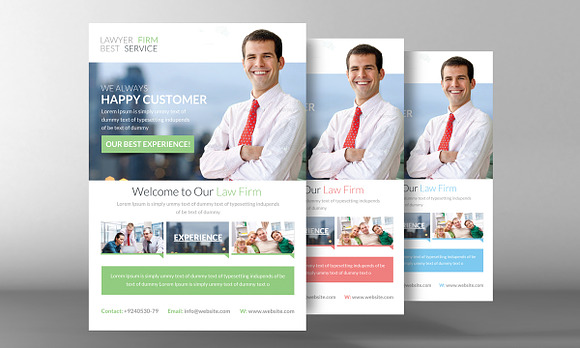 Lawyer Firm Flyer in Flyer Templates - product preview 2