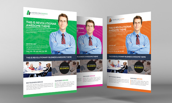 Law Firm and Legal Services Flyer in Flyer Templates - product preview 1