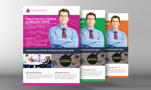 Law Firm and Legal Services Flyer in Flyer Templates - product preview 2