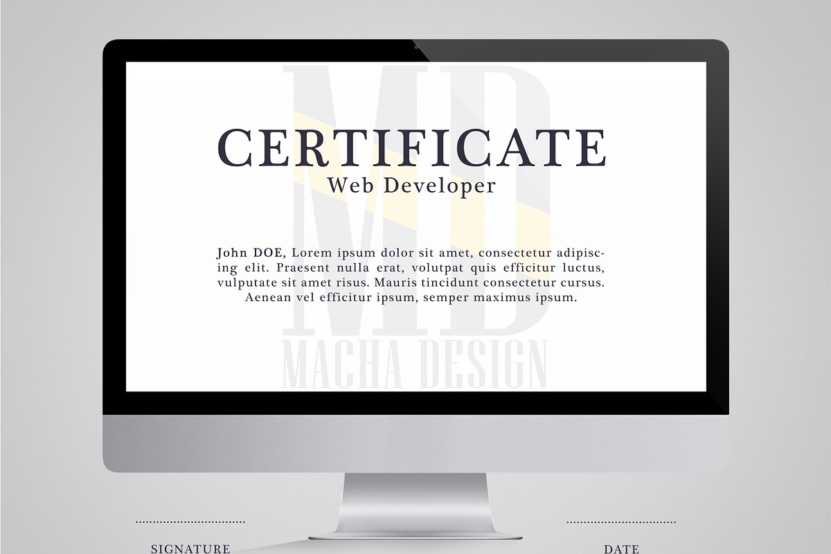 Developer Certificate in Stationery Templates - product preview 8