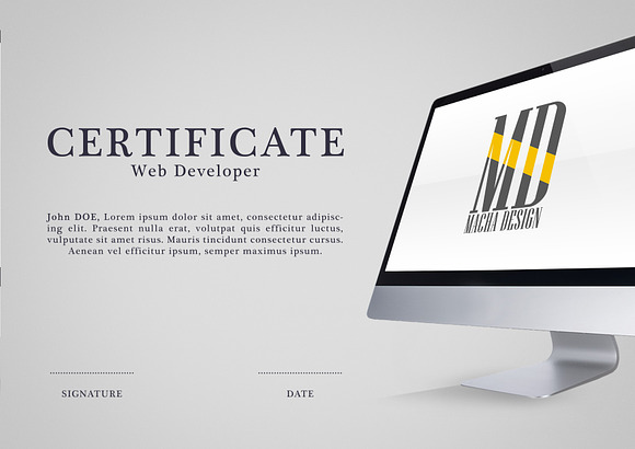 Developer Certificate in Stationery Templates - product preview 2