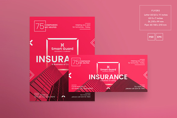 Flyers | Insurance Company in Flyer Templates - product preview 1