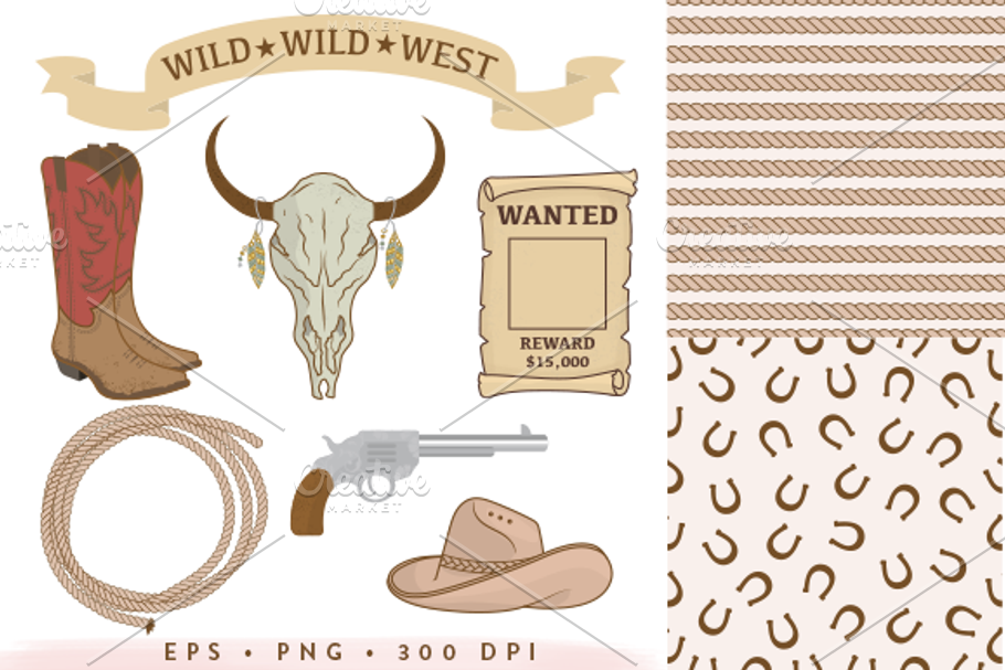 14 Rodeo Collection EPS & PNG