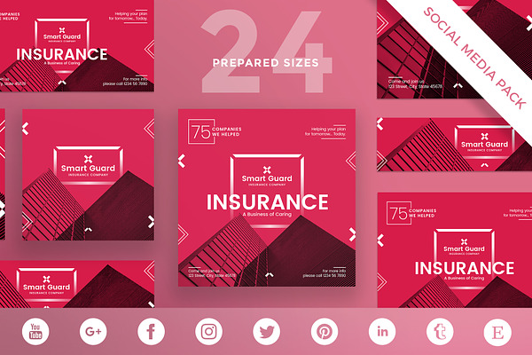 Social Media Pack | Insurance Compan