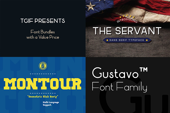 Font Bundle with Value Price in Display Fonts - product preview 1