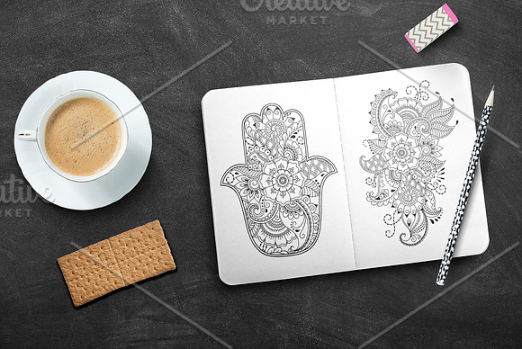 HAMSA SET  - eastern symbol in Objects - product preview 2