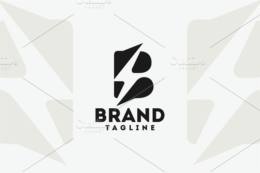 Letter B Bolt in Logo Templates - product preview 8