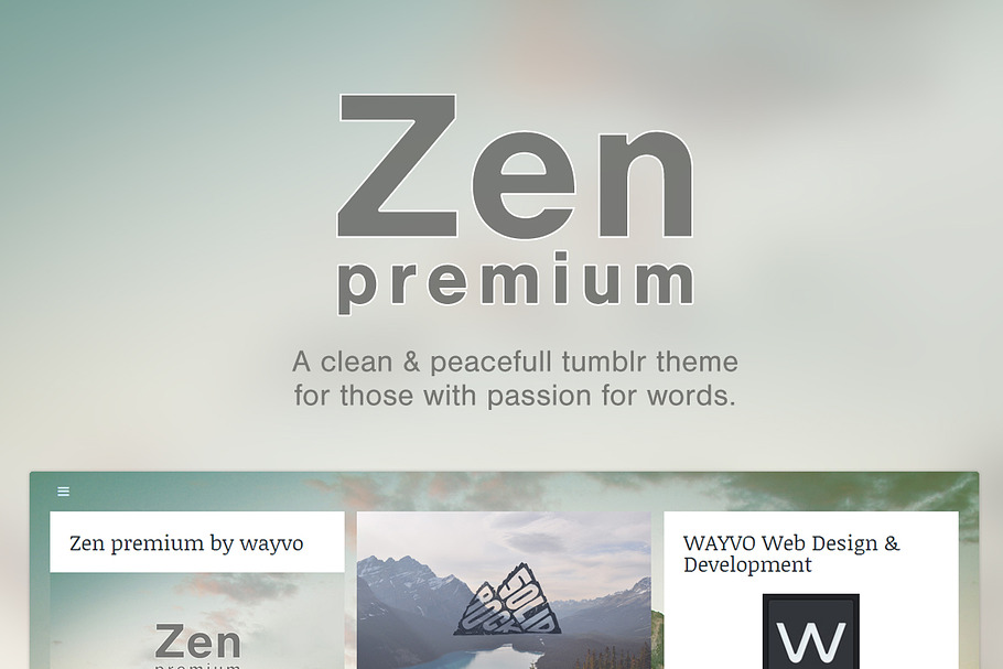 Zen Premium Tumblr Theme in Tumblr Themes - product preview 8