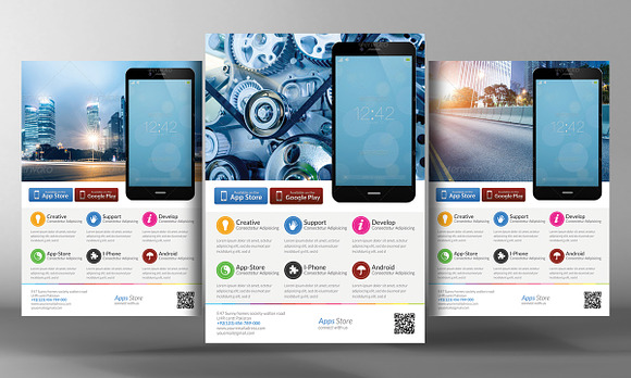 5 Mobile App Flyers Bundle in Flyer Templates - product preview 5
