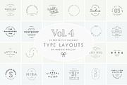 Type Layouts Vol. 4 Text Based Logos