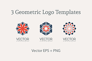3 Geometric Logo Templates