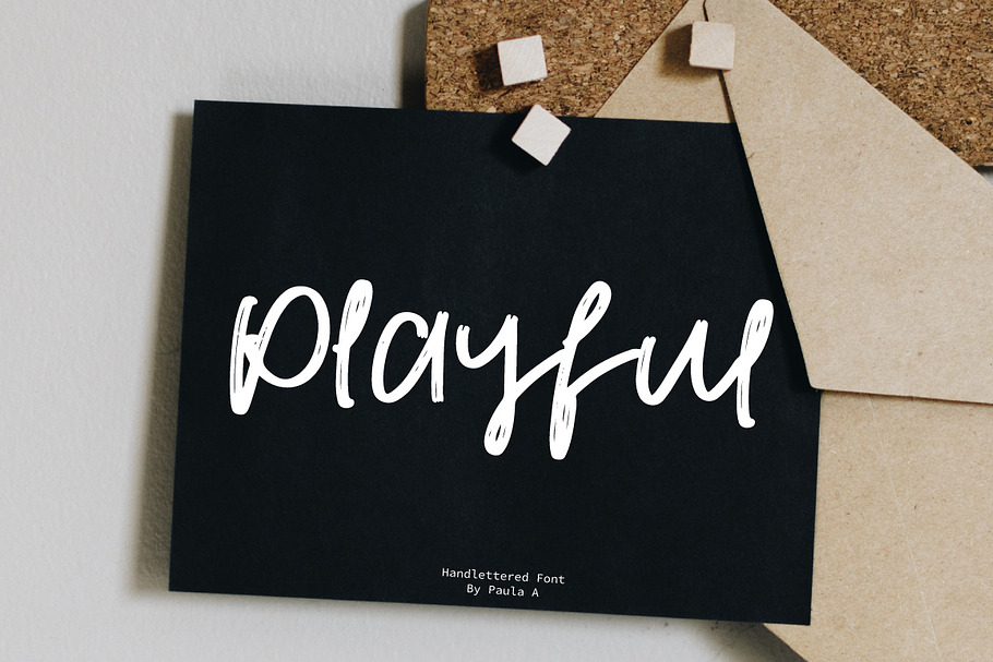 Playful | Handlettered Font in Script Fonts - product preview 8