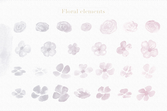 Floral Watercolor Photoshop Brushes in Photoshop Brushes - product preview 2