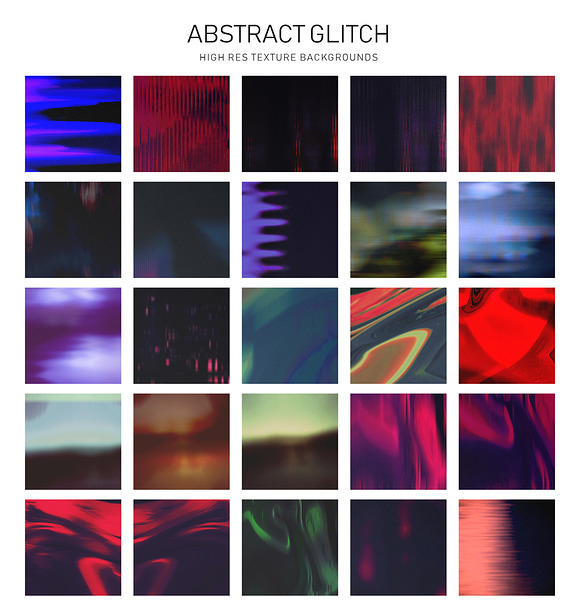 Abstract Glitch Texture Collection in Textures - product preview 5
