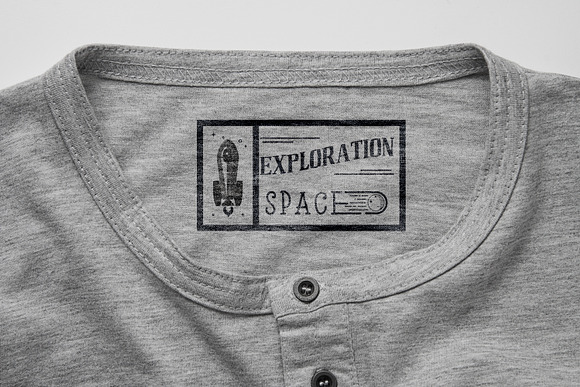 Space badge + 3 fonts. in Logo Templates - product preview 2