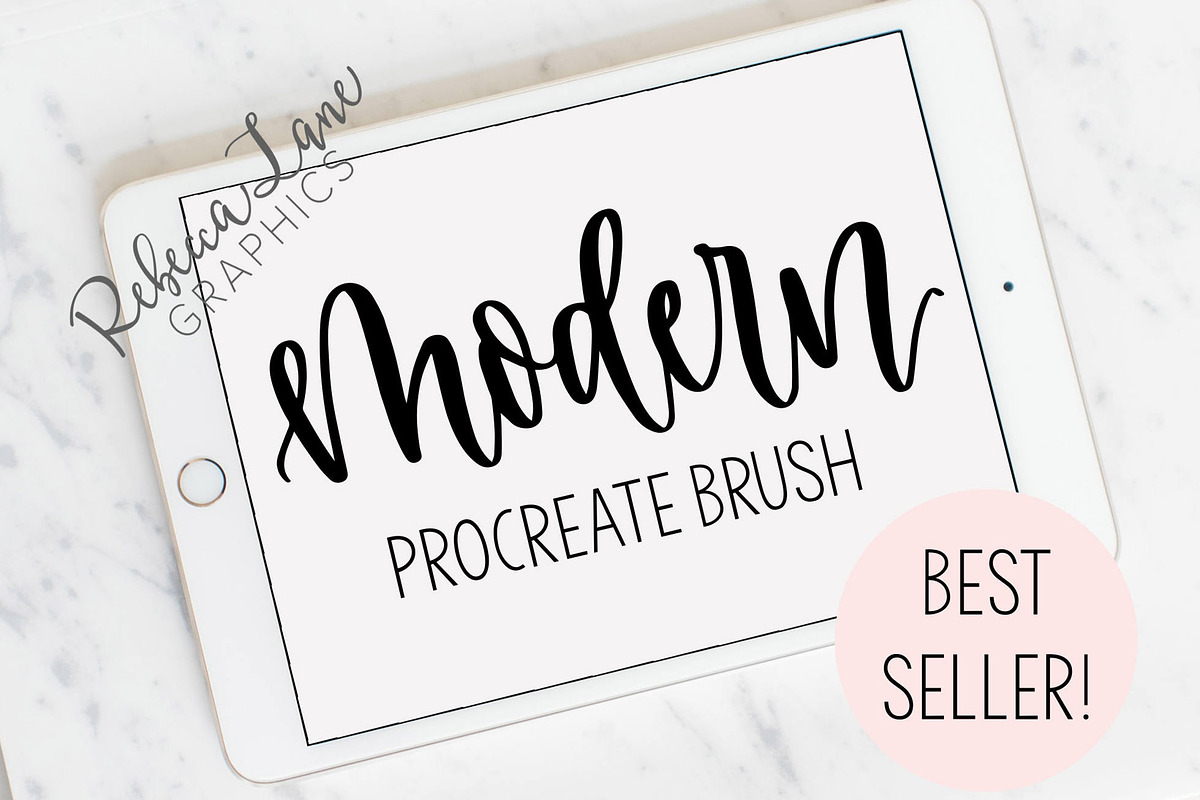 Modern Calligraphy Procreate Brush in Photoshop Brushes - product preview 8