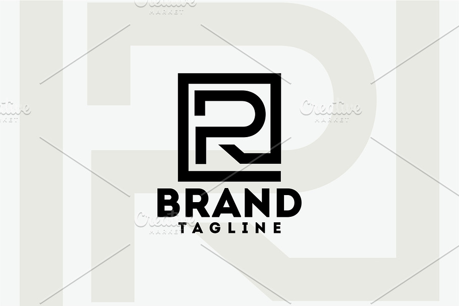 R Letter  in Logo Templates - product preview 8