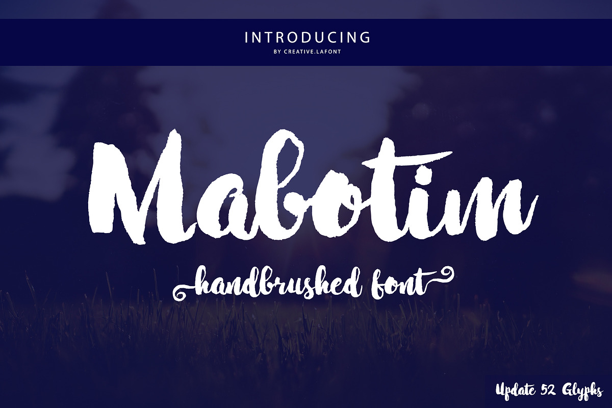 Mabotim Brush in Scrapbooking Fonts - product preview 8