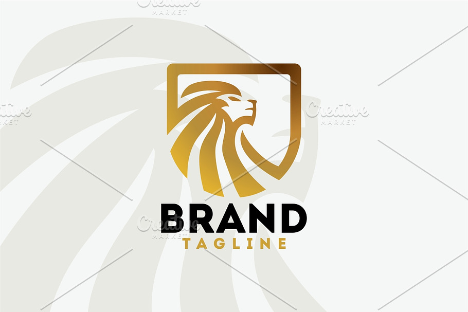 Lion Shield in Logo Templates - product preview 8