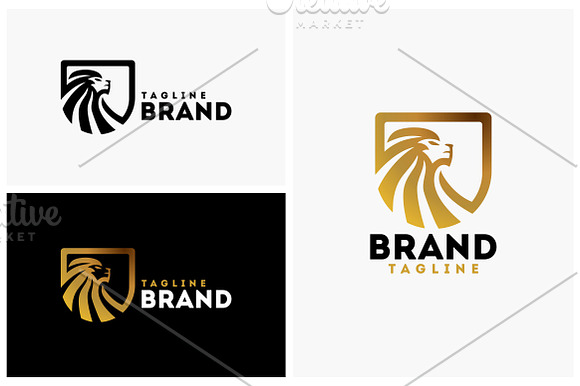Lion Shield in Logo Templates - product preview 1