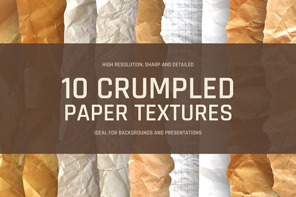 Crumpled Paper Textures in Textures - product preview 1