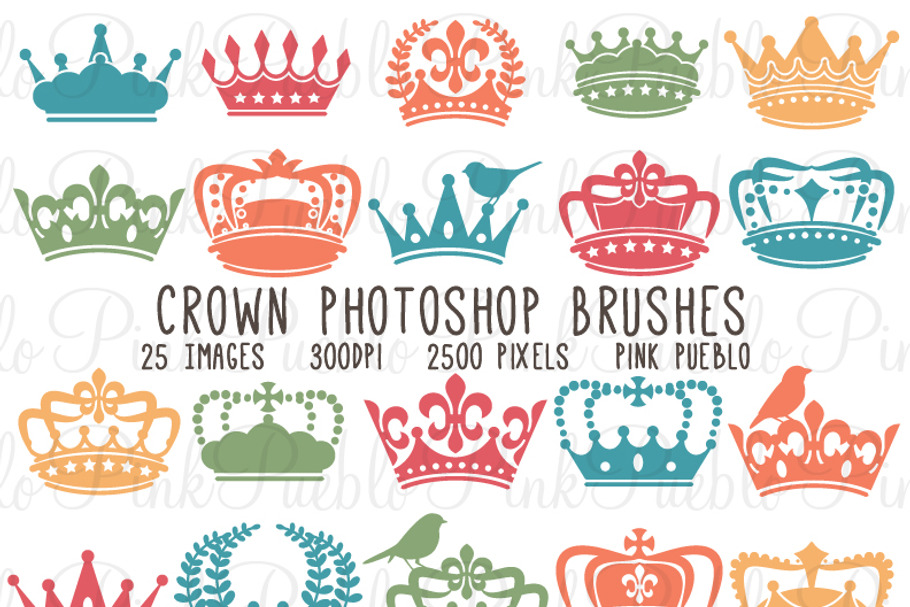 Crown Photoshop Brushes in Add-Ons - product preview 8