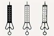 syringe set vector SVG PNG DXF 