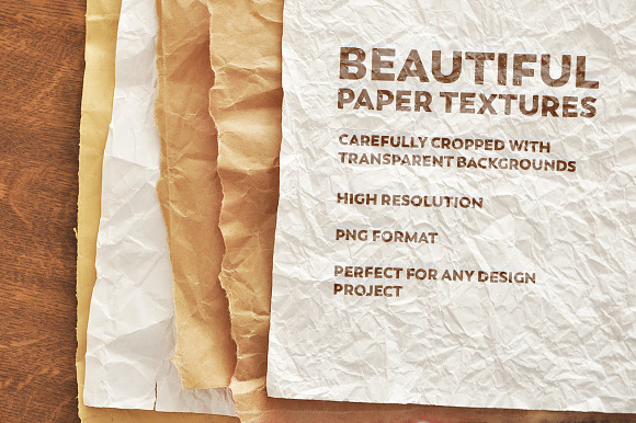 Crumpled Paper Textures in Textures - product preview 2