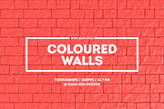 Coloured walls. Set of 10