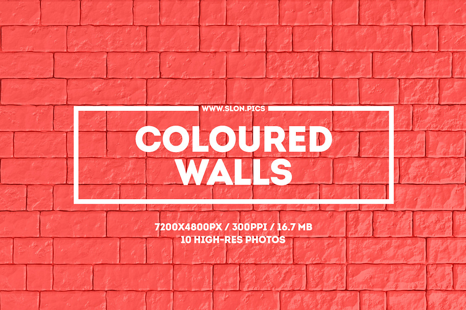 Coloured walls. Set of 10 in Textures - product preview 8