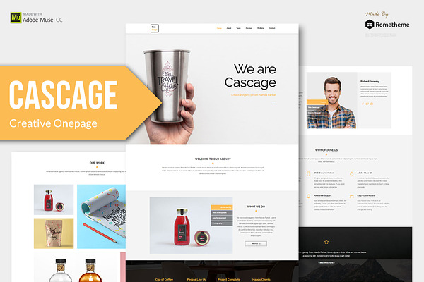 Cascage - Adobe Muse Template