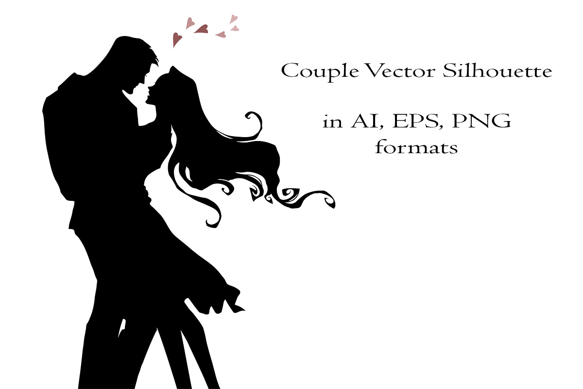 Couple vector silhouette in Illustrations - product preview 8