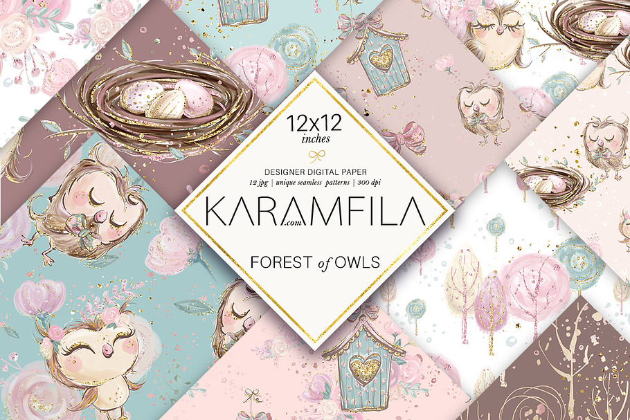 Forest Owl Patterns