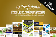 10 Real Estate Flyers Bundle