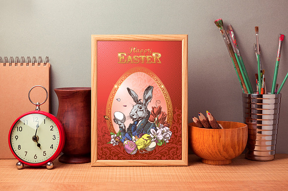 Easter and Passover postcards in Postcard Templates - product preview 3