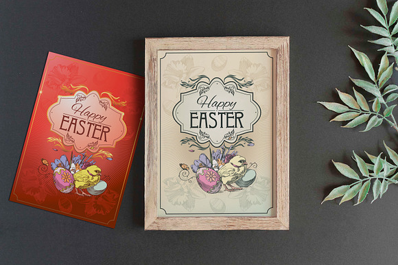Easter and Passover postcards in Postcard Templates - product preview 5