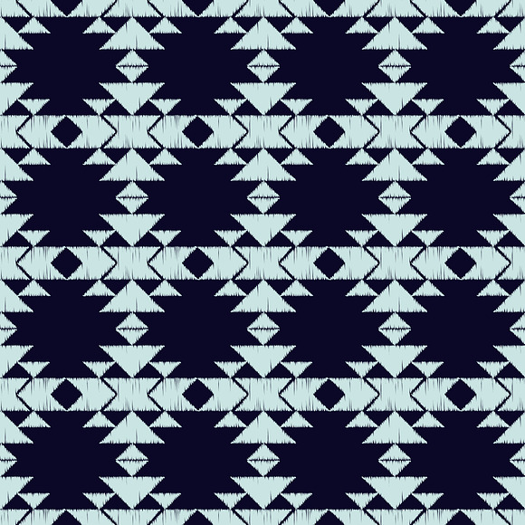 Ethnic boho Blue seamless pattern. in Patterns - product preview 1