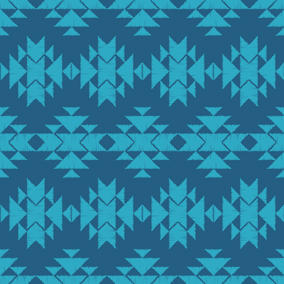 Ethnic boho Blue seamless pattern. in Patterns - product preview 3