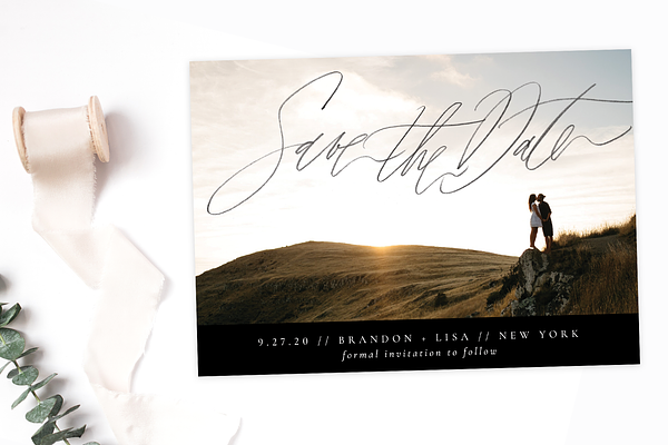 2 save the date cards